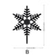 thumbnail image 3 of onlyliua Ofertas Del Día Liquidación Prime Pegatina de Espejo Acrílico para Decoración Navideña, para Jardín, Exterior, con Forma de Copo de Nieve., 3 of 6