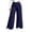 Navy, variant on Plus Size Wide Leg Pants for Women Loose Fit Casual Trousers Stretchy Crossover High Waist Pants for Gym(Black,X-Large)