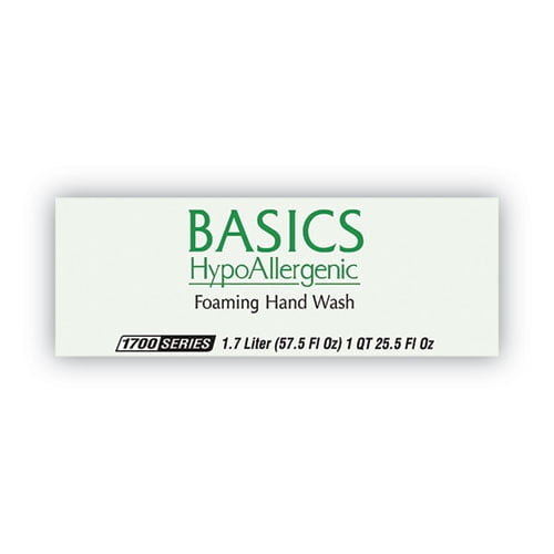 Basics Hypoallergenic Foaming Hand Wash Refill for Dial 1700 Dispenser, Honeysuckle, with Vitamin E, 1.7 L, 3/Carton Basics Hypoallergenic Foaming Hand Wash Refill for Dial 1700 Dispenser, Honeysuckle, with Vitamin E, 1.7 L, 3/Carton