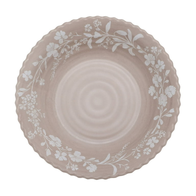 N3692   プレーンレースシェルディッシュ The Pioneer Woman Daisy 12-Piece Bamboo Melamine Dinnerware Set