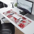 thumbnail image 2 of Long Mouse Pads for Desk,Pioneer Flower Floral Print Pattern Desk Mats on Top Of Desks, Desk Mouse Pad Extra Large with 3mm Non-Slip Base and Stitched Edge for Gaming,Office,Work,Home 31.5"x11.8", 2 of 6