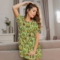 thumbnail image 3 of Easygdp Cute Tractor Camisón de manga corta para mujer, informal, estampado, 3 of 6