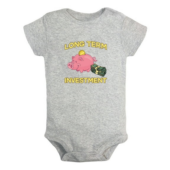 Baby Long Term Investment Funny Rompers Newborn Bodysuit Infant Jumpsuits Kids Cotton Clothes Graphic One-Piece Outfits