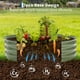 thumbnail image 5 of QinaQin Cama de cultivo redonda de acero galvanizado de 4 x 4 x 1 pies, jardinera metálica para exterior ideal para flores, vegetales y huerto elevado, 5 of 7