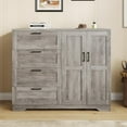 thumbnail image 1 of Armoire-penderie de 43,3 Po avec 4 Tiroirs et 2 Portes, Tringle, 1 of 2
