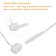 thumbnail image 3 of Unique Bargains Polyester Rope Hang Tag String Snap Lock ,Plastic Tags Ties 200mm/7.87' Length,1mm/0.04' Dia,Pack of 200,Cream, 3 of 5