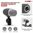 thumbnail image 4 of Copper XLR Cardioid Snare/Tom Mic – 50Hz-14KHz Frequency, -53dB Sensitivity, Swivel Mount & Steel Mesh Grille for Live/Studio Drumming, 4 of 9