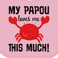 thumbnail image 4 of Inktastic My Papou Loves Me Boys or Girls Baby Bib, 4 of 4