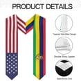 thumbnail image 6 of DABOYOZHZH Mauritius Mix United States Flag Graduation Stole Sash For Study Aboard International Students, 6 of 9