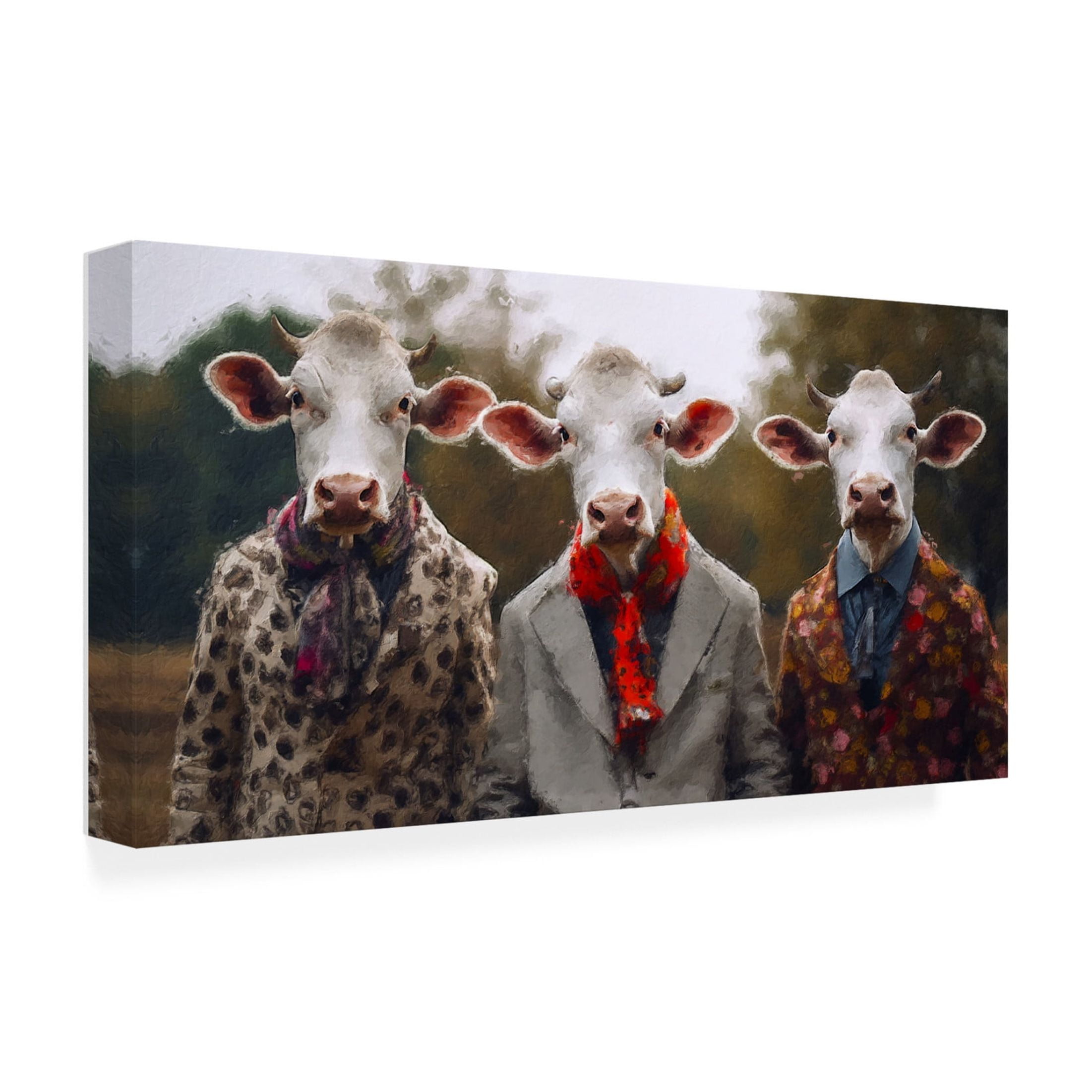 Canvas Wall Art - Sean Parnell 'Outstanding In Their Field' Wall Art for Living Room, Bedroom, or Office Décor by Trademark Fine Art - 32 x 16 Inches
