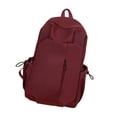 thumbnail image 4 of Mochila de nailon Fernando mochila escolar informal con correa ajustable y bolsillos laterales Rojo, 4 of 8