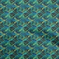 thumbnail image 1 of oneOone Viscose Jersey Turquoise Blue Fabric Abstracts Craft Projects Decor Fabric Printed By The Yard 60 Inch Wide, 1 of 5