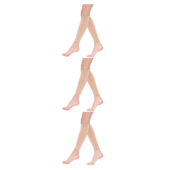 Qarigey Medias Médicas De Compresión Para Pantorrillas Para Mujer Manténgase Activo Y Energizado Medias Cómodas Y Duraderas Color De Piel S Type1 NO1