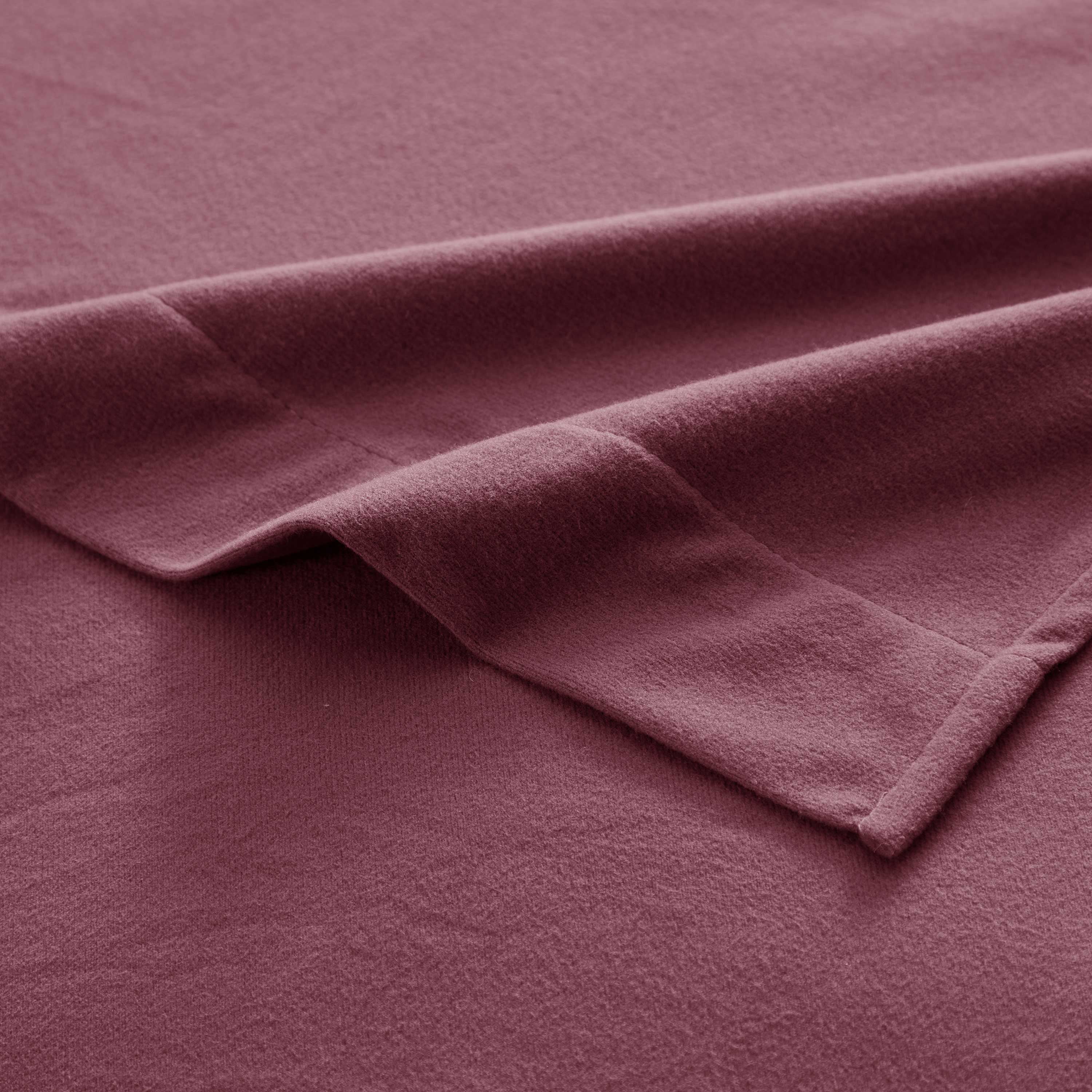 Sweet Home Collection Flannel Sheet Set Burgundy King