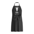 thumbnail image 2 of Matoen12 Polyester Suspenders Neck Apron Adjustable for Home Kitchen Work Clothes Barbecue Baking Apron Holiday Gift, 2 of 6