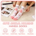 thumbnail image 2 of Bocaoying 5 Pairs Crazy Silly Magnetic Socks for Women Men - Funny Animal Novelty Crew Socks, Cute Best Friend Gifts, 2 of 7