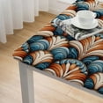 thumbnail image 4 of nygtbtfer Ocean Fish Scale- Table Cloth  TableCloths Reusable Table Covers Durable Picnic Mat Outdoor Table Cloths Cover Protector For Parties Kitchen DiningElastic Edge, 4 of 7