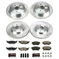 thumbnail image 3 of PowerStop Front and Rear Z23 Evolution Sport Carbon-Fiber Ceramic Brake Pad and Drilled & Slotted Rotor Kit Fits: CHRYSLER Select Models K1705, 3 of 10