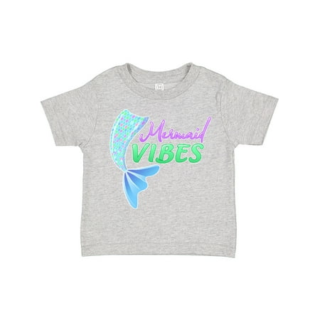 

Inktastic Mermaid Vibes- Mermaid Tail Gift Toddler Toddler Girl T-Shirt