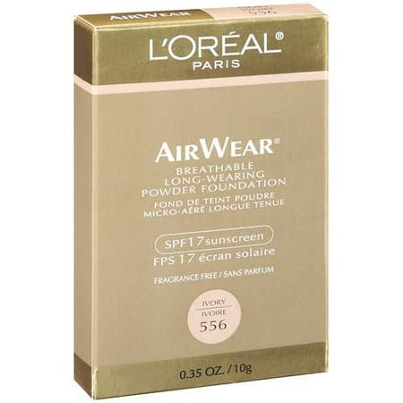 L'oreal Paris: Breathable Long-Wearing Powder Foundation 556 Ivory Airwear, .35 oz
