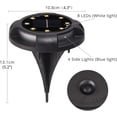 thumbnail image 7 of LINLIN Solar Ground Lights, 4 pcs 8 LED Solar Garden Lights Outdoor Ground Solar Lights Pathway Lighting Waterproof Path Lights for Stairway Landscape, 7 of 7