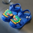 thumbnail image 2 of Gubotare Sandals Toddler Boy Wide Boys Girls Anti Slip Cartoon Sandals for Outdoor Walking Size 6 (Blue,Toddler 6), 2 of 8