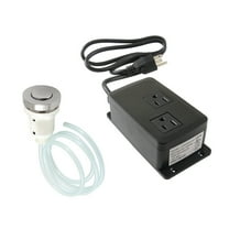 Kingston Brass KAMDK316 Gourmetier Dual Outlet Garbage Disposal Air Switch Kit, Polished Nickel