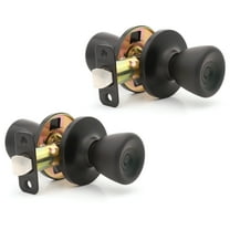 Lokhaus Passage Tulip Doorknob Matte Black Twin Size