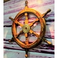 thumbnail image 6 of Wooden Ship Wheel wall and Pirate Décor | Pirate Rustic Captain | SHIP WHEEL 18, 24, 36 INCHES Nautical Style Captain Boat Wheel, 6 of 6
