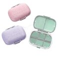 thumbnail image 1 of 3 Pack 8 Compartments Travel Moisture Proof Small Pill Box For Pocket Purse Daily Pill Case Portable Hy, 1 of 5