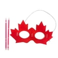 thumbnail image 2 of Way to celebrate, Maple leaf glow half mask, 2 of 4