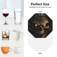 thumbnail image 6 of Kdxio Metal Evil Skull Funny Coasters,4 Pcs Leather Coasters,Housewarming Gifts,Protect Furniture from Water Marks Scratch and Damage, 6 of 6