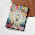 thumbnail image 5 of Happy Birthday to Labrador Retriever Kitten Party Balloons Cake Travel Passport Wallet Lab Dog Lover Gifts PU Leather Passport Holder Cover - 00027, 5 of 5