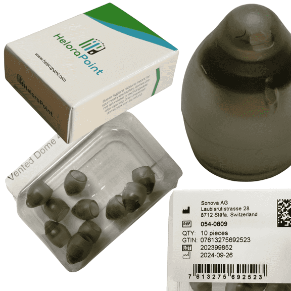 Phonak Vented Hearing Aid Domes 4.0 – Small Size (S) – 10-Pack – Compatible with Marvel, Paradise, Lumity RIC Devices – Open Fit – Original Phonak Replacement Tips (Small)