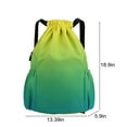 thumbnail image 3 of HaoXianJian Drawstring Backpack,Gym Drawstring Sport Sackpack,Pull String Cinch Swim Backpack For Men Women, String Back Bags, 3 of 8