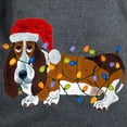 thumbnail image 3 of CafePress - Basset Tangled In Christmas Lights T Shirt - Women's Traditional Fit Dark T-Shirt, 3 of 4