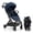 Blue, variant on Gromast Compact Fold Baby Stroller, Lightweight Travel Toddler Stroller with One-Click Fold, Extendable UPF50+ Canopy, Cup Holder, UV Protected and Waterproof, One-Hand Folding - Black