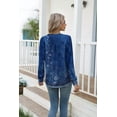 thumbnail image 5 of Weardear Womens Long Sleeve Tunic Tops Fall Dressy Casual Trendy Blouses Pleated Shirt, 5 of 6