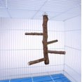 thumbnail image 3 of Soporte de madera natural Mogoko para loros y pájaros, 3 of 8