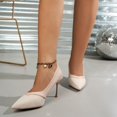 thumbnail image 5 of Wensltd Pumps for Women Pointed Toe High Heels Closed Toe Dress Shoes for Wedding Party Wear, 5 of 7