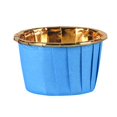 thumbnail image 1 of Heat-Resistant Cupcake Paper Mould Solid Color Flower Shape Baking Cups for Cake Balls Muffins Cupcakes And Candies Blue-100 PCS, 1 of 2