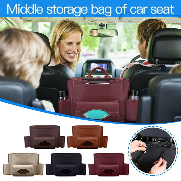Bolsa de Almacenamiento Xihbxyly para Asiento Entre la Parte Posterior Del Asiento Del coche