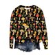 thumbnail image 5 of Xuyuer Women's Long Sleeve Hoodless Printed Casual Warm Sweatshirt, Cozy Pullover for Spring Comfort, Everyday Lounging and Seasonal Graphic Style, 5 of 5