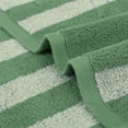 thumbnail image 4 of Unique Bargains Striped Cotton Hand Towel Set Soft Towels Green 13" x 29" -2 Piece, 4 of 5