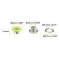 thumbnail image 2 of 200set Grommets Kit Metal Eyelets 4.5mm Grommet Tool for Shoes Clothes Belt Bag DIY Project, Neon Green, 2 of 7