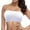 White, variant on Xijirk Tank Tops Plus Size Double Bandeau Strapless Bra Stretchy Padded Removable Tube Top for Comfortable Support Camisole Tops for Women,White,M