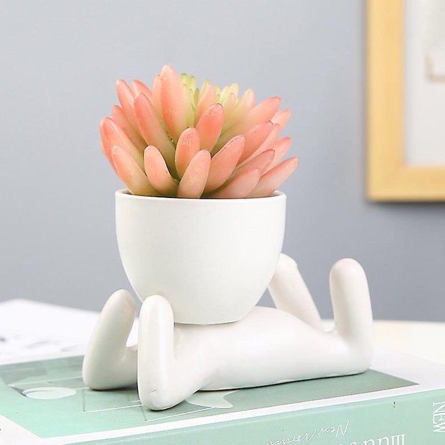 Maceta de cerámica shaofei pequeña para el hogar florero verde creativo