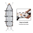 thumbnail image 4 of SEANATIVE Rooster Iron Board Cover Small Duty Thick Iron Pads for Ironing, Universal Fit Size Table Ironing Board Pad Protective Scorch Mesh Cloth Portable Iron Covers, 4 of 6