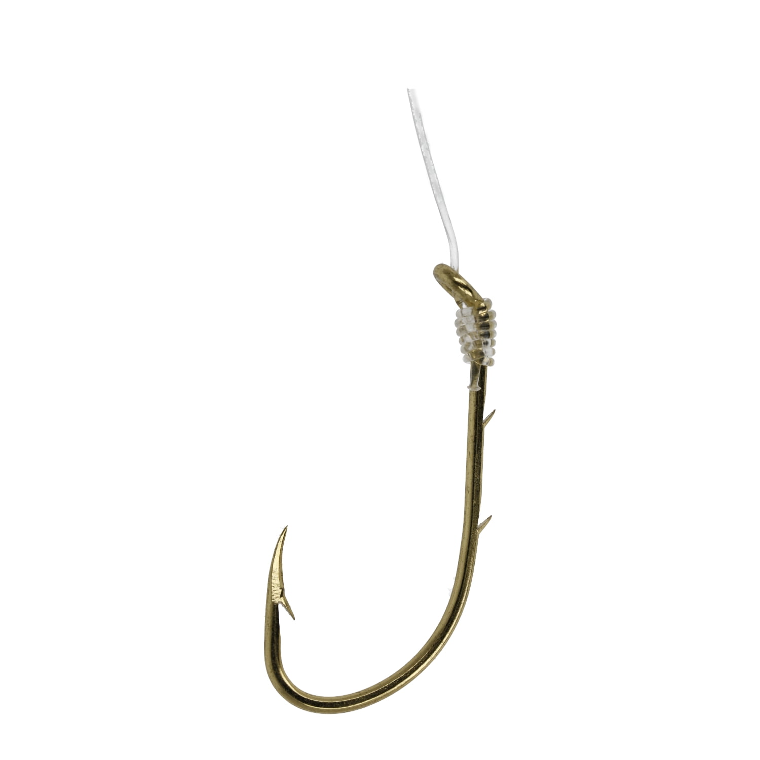 Lazer Sharp 9212H-5/0 18" Snelled Baitholder Hook, Gold, Size 6/0, 5 Pack