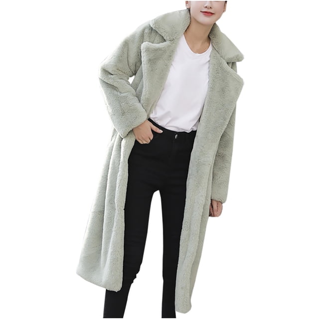 LOVZFMLL Jackets for Women's Button Pockets Bandage Solid Color Long Sleeve Loose Coat Medium Length Coat